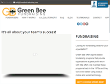 Tablet Screenshot of greenbeefundraising.com